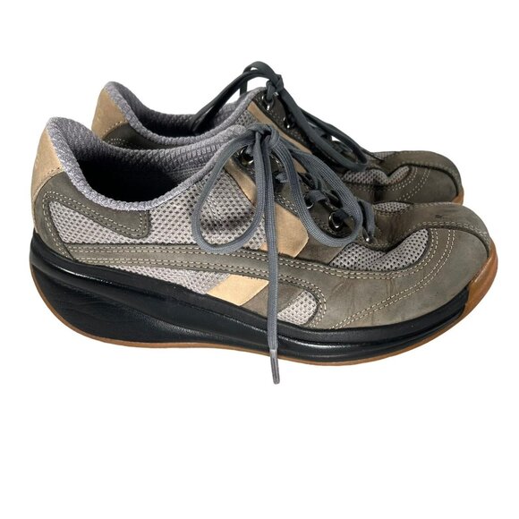 Joya Shoes - Joya Karl Muller Venezia Light Toning Walking Shoes Womens size 7 EU 37 Gray Tan
